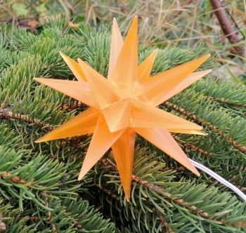 1 x Orange Transparent - ohne Elektrik